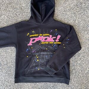 Black Graphic Kids Hoodie